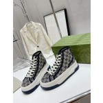 Gucci Explosive Presbyopia Canvas Casual Platform Shoes