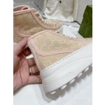 Gucci Explosive Presbyopia Canvas Casual Platform Shoes