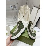 Gucci Explosive Presbyopia Canvas Casual Platform Shoes