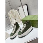 Gucci Explosive Presbyopia Canvas Casual Platform Shoes