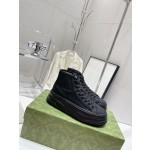 Gucci Explosive Presbyopia Canvas Casual Platform Shoes