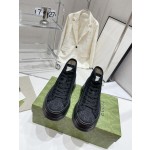 Gucci Explosive Presbyopia Canvas Casual Platform Shoes