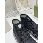 Gucci Explosive Presbyopia Canvas Casual Platform Shoes
