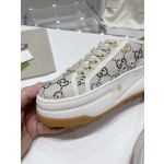 Gucci Explosive Presbyopia Canvas Casual Platform Shoes