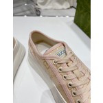 Gucci Explosive Presbyopia Canvas Casual Platform Shoes