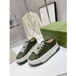 Gucci Explosive Presbyopia Canvas Casual Platform Shoes
