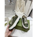 Gucci Explosive Presbyopia Canvas Casual Platform Shoes