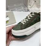 Gucci Explosive Presbyopia Canvas Casual Platform Shoes