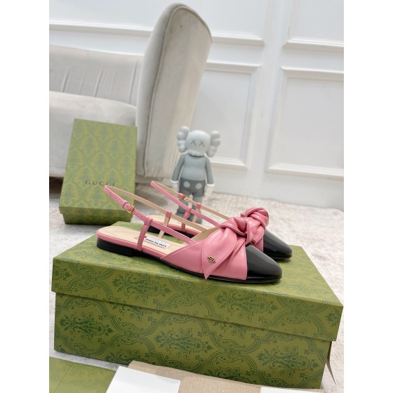 Gucci new buckle bow sandals