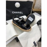 CHANEL 2023 spring and summer latest woven velcro sandals Japan imported woven materials