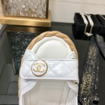 CHANEL 2023 spring and summer latest woven velcro sandals Japan imported woven materials