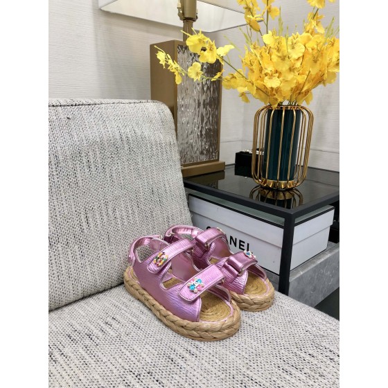 CHANEL 2023 spring and summer latest woven velcro sandals Japan imported woven materials