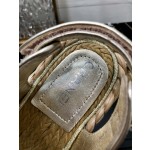 CHANEL 2023 spring and summer latest woven velcro sandals Japan imported woven materials