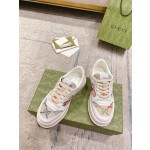 Gucci 𝟐𝟎𝟐𝟐ss new couple models 💑 full series of thick-soled white shoes