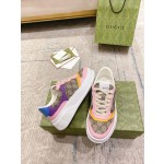 Gucci 𝟐𝟎𝟐𝟐ss new couple models 💑 full series of thick-soled white shoes