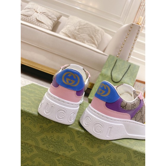 Gucci 𝟐𝟎𝟐𝟐ss new couple models 💑 full series of thick-soled white shoes