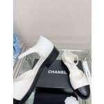 CHANEL 23Ss small incense thick bottom Mary Jane hollow sandals imported lambskin