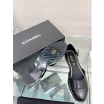 CHANEL 23Ss small incense thick bottom Mary Jane hollow sandals imported lambskin
