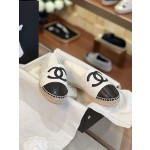 CHANEL fisherman shoes Chanel classic version of the original injection of rubber translucent rubber original color hemp sole