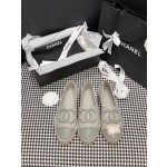 CHANEL fisherman shoes Chanel classic version of the original injection of rubber translucent rubber original color hemp sole