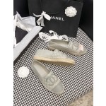 CHANEL fisherman shoes Chanel classic version of the original injection of rubber translucent rubber original color hemp sole