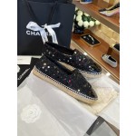 CHANEL fisherman shoes Chanel classic version of the original injection of rubber translucent rubber original color hemp sole