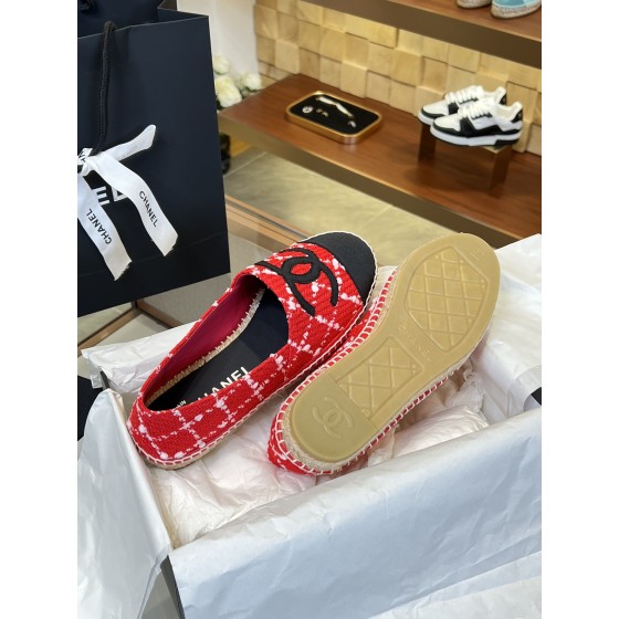 CHANEL fisherman shoes Chanel classic version of the original injection of rubber translucent rubber original color hemp sole