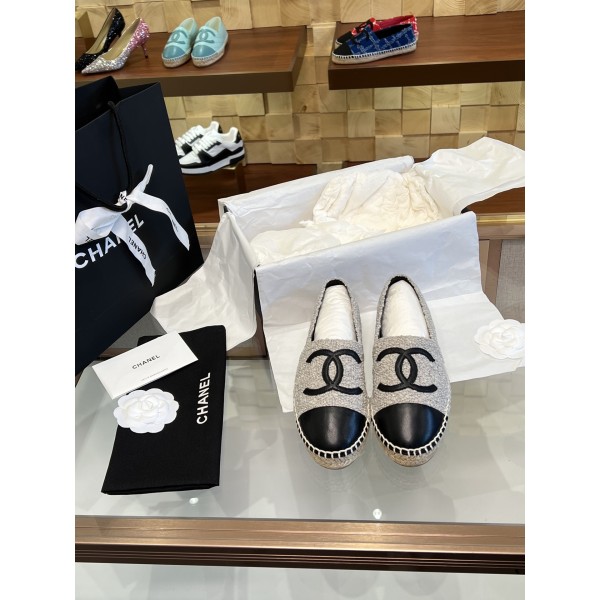 CHANEL fisherman shoes Chanel classic version of the original injection of rubber translucent rubber original color hemp sole