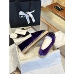 CHANEL fisherman shoes Chanel classic version of the original injection of rubber translucent rubber original color hemp sole