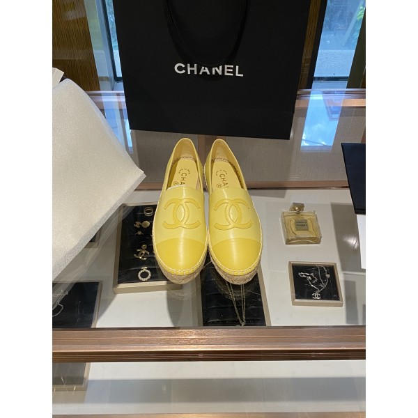 CHANEL fisherman shoes Chanel classic version of the original injection of rubber translucent rubber original color hemp sole