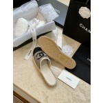 CHANEL fisherman shoes Chanel classic version of the original injection of rubber translucent rubber original color hemp sole