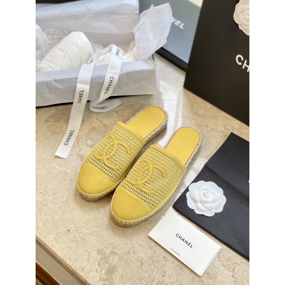 CHANEL fisherman shoes Chanel classic version of the original injection of rubber translucent rubber original color hemp sole