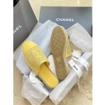 CHANEL fisherman shoes Chanel classic version of the original injection of rubber translucent rubber original color hemp sole
