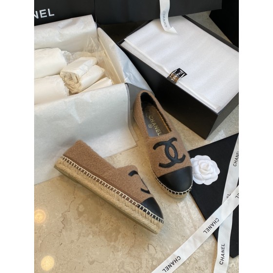 CHANEL fisherman shoes Chanel classic version of the original injection of rubber translucent rubber original color hemp sole