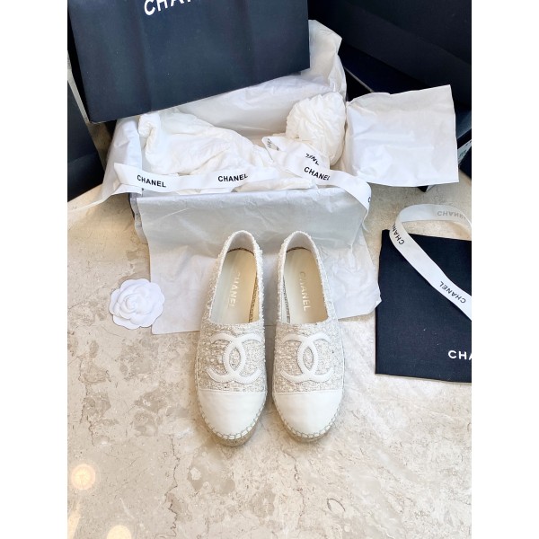 CHANEL fisherman shoes Chanel classic version of the original injection of rubber translucent rubber original color hemp sole