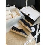 CHANEL fisherman shoes Chanel classic version of the original injection of rubber translucent rubber original color hemp sole