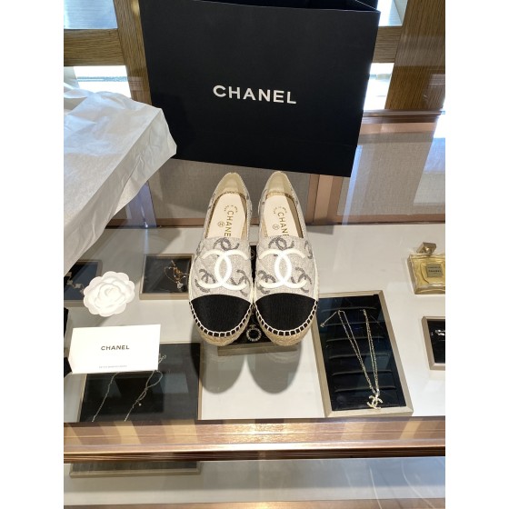 CHANEL fisherman shoes Chanel classic version of the original injection of rubber translucent rubber original color hemp sole