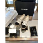 CHANEL fisherman shoes Chanel classic version of the original injection of rubber translucent rubber original color hemp sole