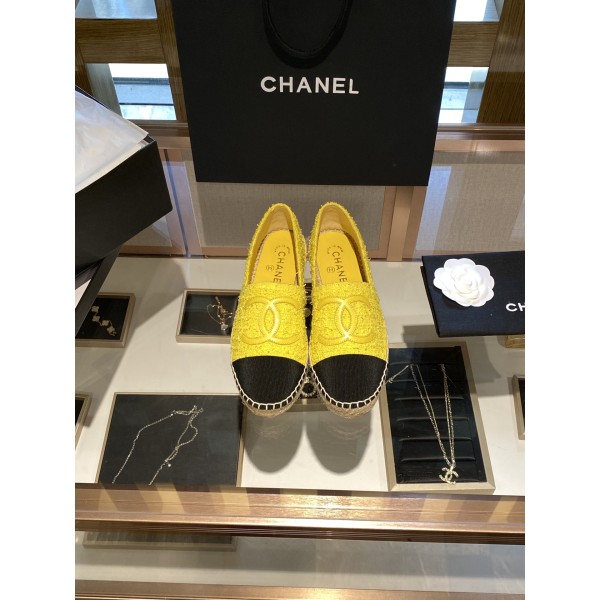 CHANEL fisherman shoes Chanel classic version of the original injection of rubber translucent rubber original color hemp sole