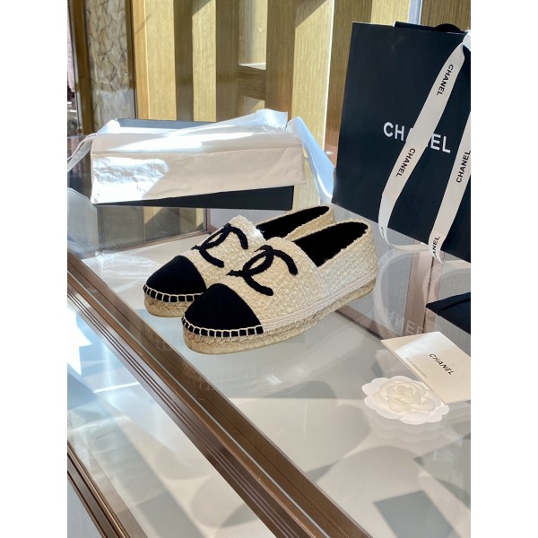 CHANEL fisherman shoes Chanel classic version of the original injection of rubber translucent rubber original color hemp sole