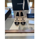 CHANEL fisherman shoes Chanel classic version of the original injection of rubber translucent rubber original color hemp sole