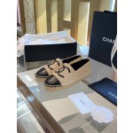 CHANEL fisherman shoes Chanel classic version of the original injection of rubber translucent rubber original color hemp sole