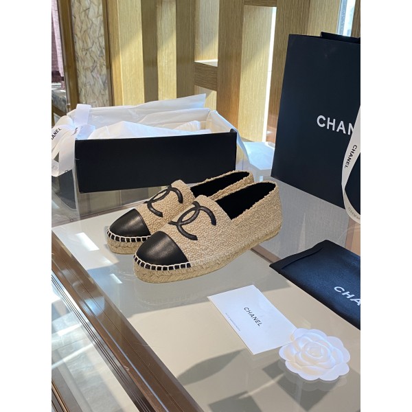 CHANEL fisherman shoes Chanel classic version of the original injection of rubber translucent rubber original color hemp sole