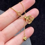 CHANEL🇫🇷Xiaoxiang's latest double C retractable collarbone necklace💄14K stainless steel color retention super personality