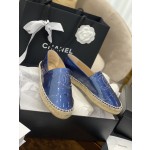 CHANEL fisherman shoes Chanel classic version of the original injection of rubber translucent rubber original color hemp sole