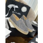 CHANEL fisherman shoes Chanel classic version of the original injection of rubber translucent rubber original color hemp sole