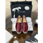 CHANEL fisherman shoes Chanel classic version of the original injection of rubber translucent rubber original color hemp sole