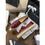 CHANEL fisherman shoes Chanel classic version of the original injection of rubber translucent rubber original color hemp sole