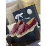 CHANEL fisherman shoes Chanel classic version of the original injection of rubber translucent rubber original color hemp sole