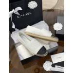 CHANEL fisherman shoes Chanel classic version of the original injection of rubber translucent rubber original color hemp sole